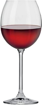 Набір склянок Krosno Rot Venezia 350 мл (6 шт.) | Стійке до миття в посудомийній машині скло, без свинцю