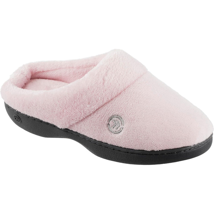 Isotoner жіночі капці-слайдери з піною пам'яті, модель Classic Hoodback W, колір Peony, розмір 37-38 (US 7.5-8 M)