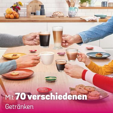 Кавомашина Tassimo Happy TAS1002N від Bosch: понад 70 напоїв, автоматична, для будь-яких чашок, компактна, 1400 Вт, антрацит (чорний). Включає декальцинатор.