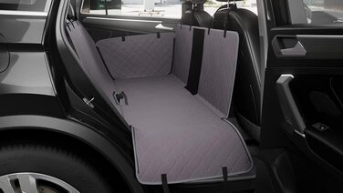 Захисна автомобільна ковдра для собак Knuffelwuff - 137x148 см, водовідштовхувальна, стійка до подряпин, антиковзаюча. Підходить для авто, мінівена та SUV. Захист заднього сидіння, чохол на сидіння, захист сидіння