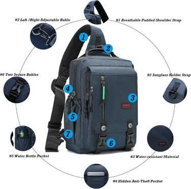 Сумка Nicgid на плече/перехресна, рюкзак для ноутбука 13.3''/14.1'', армійний зелений