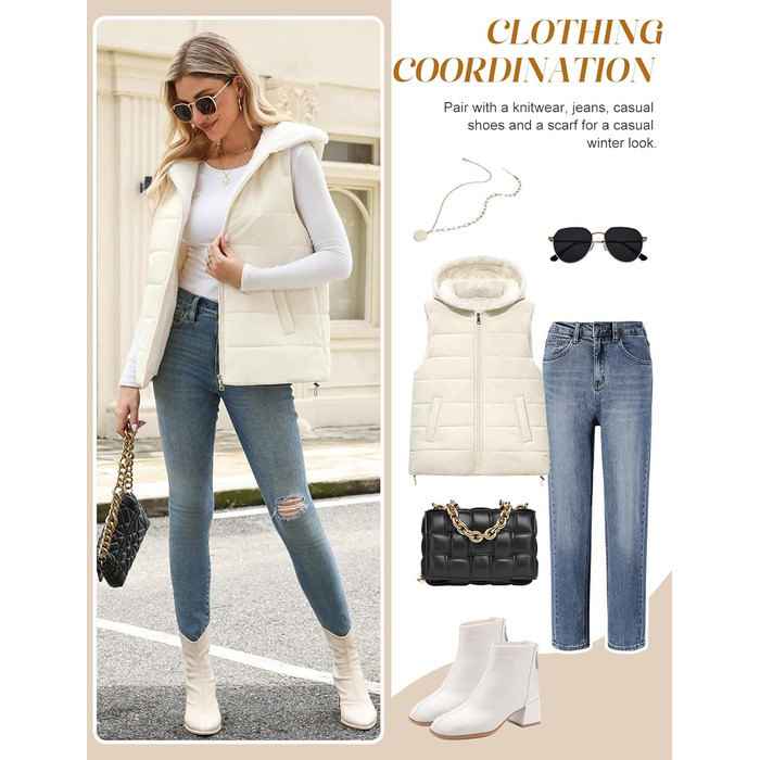 Тепла флісова жилетка CTOP з капюшоном для осені/зими. Легка жилетка з кишенями, колір хакі, розмір S