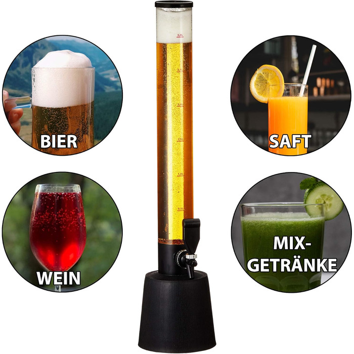 Стійка для пива з краником | Об'єм 3 літри | Стійка для пива на вечірку