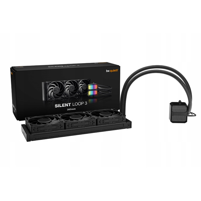 Система водяного охолодження be quiet! Silent Loop 3 BW025 ARGB 360mm, чорна