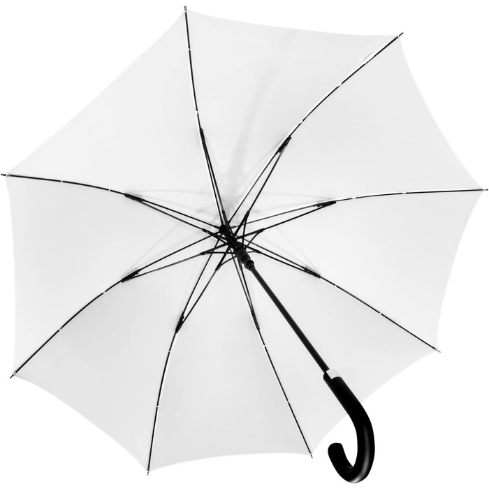 iX-brella Fiberglass Automatic Folding Umbrella with Raindrop Wetprint - Color Changing Umbrella (White)