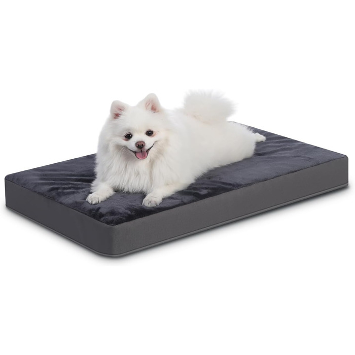 Favodormir Orthopedic Dog Bed, Dog Cushion for Large Dogs XXL, with Washable Removable Cover, Outdoor Dog Mat, Dog Basket, Dog Mattress for Large Dogs, 119x73x9cm (L 58 x W 43 x H 7 cm, Dark Grey)