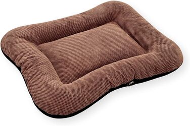 Клео - лежанка для собак середніх розмірів 4L Textil, велика, з можливістю прання, 90x70 см, темно-зелена, з блискавкою