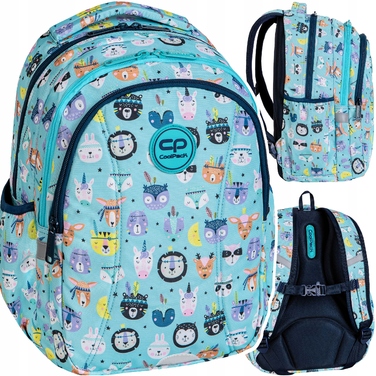 Багатовідсіковий шкільний рюкзак CoolPack, багатоколірний (зелений), 21 л