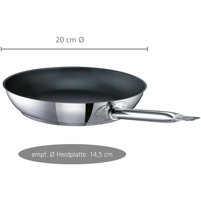 Industar Diamas Pro Stainless Steel Fry Pan - 28cm (10.2 inch) - Winner of Stiftung Warentest 1/2021