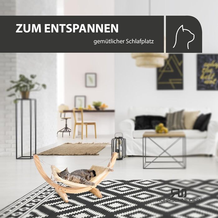 Гамак для кота Cat Relax | Місце для сну кота | Кошаче ліжко | Кошик для сну кота | Гамак для кота (Бежевий)