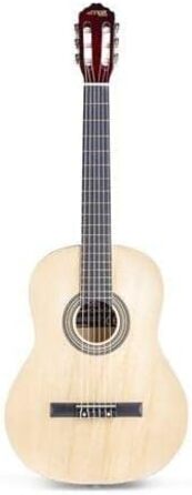 MAX SoloArt Акустична гітара 4/4 для початківців - Комплект з чохлом, тюнером, медіатором, ременем та аксесуарами