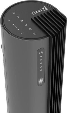 Вентилятор вежовий Smart Clean Air Optima CA-407 Luxus з фільтром, сірий/чорний - до 500 м³/год, з керуванням зі смартфона