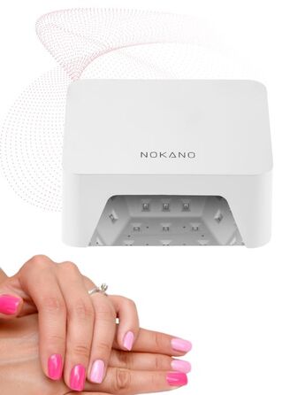 LED+UV лампа для манікюру NOKANO V9 36 Вт, біла