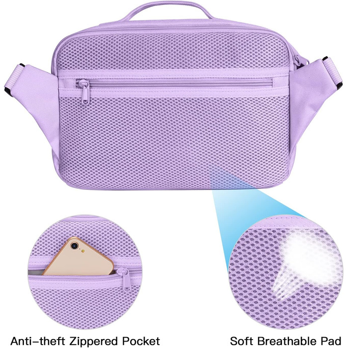 Сумка для камери MOSISO на плече, Crossbody Sling, з дощовиком. Підходить для Canon, Nikon, Sony (фіолетова)