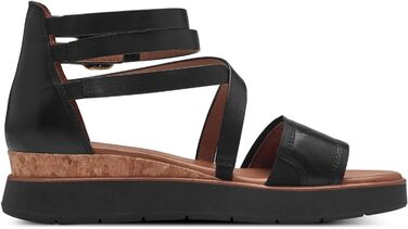 Tamaris босоніжки жіночі шкіряні чорні з закритим задником Comfort (36 EU)