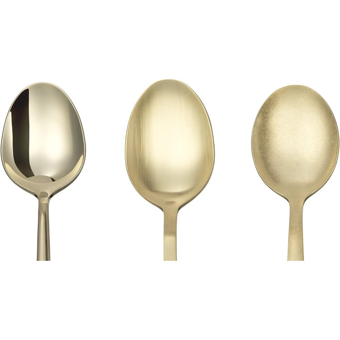 Набір ложок Amefa AUSTIN Latte Macchiato (6 шт.) | Стильний дизайн | Нержавіюча сталь з PVD покриттям | 19,8 см | Для лате макіато та чай лате