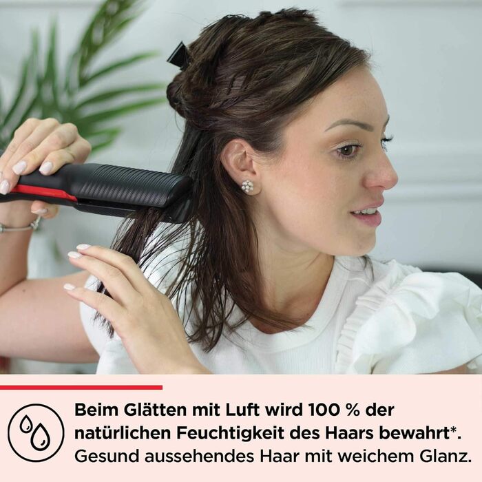 Revlon SmoothStay 25mm Coconut Oil Infused Flat Iron with Travel Pouch - Professional Hair Straightener
