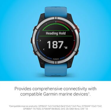 Garmin Quatix 7 Standard Edition: GPS-годинник для яхтингу та водних видів спорту, міцний, з морськими та наземними картами