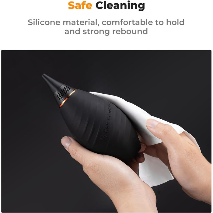 Набір для чищення фото- та відеокамер K&F Concept 10-в-1: об'єктиви, смартфони, сенсори. З мікрофіброю, повітряним насосом та рідиною для чищення.