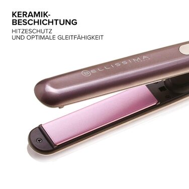 Плойка для волосся Bellissima Creativity B9 300 – створення прямих та хвилястих зачісок, керамічне покриття, сіро-фіолетовий колір, регулювання температури 150-230°C, швидкий нагрів