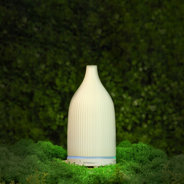 Ультразвуковий зволожувач повітря Aromatly, білий, 0,10 л, 20 мл/год, керамічний