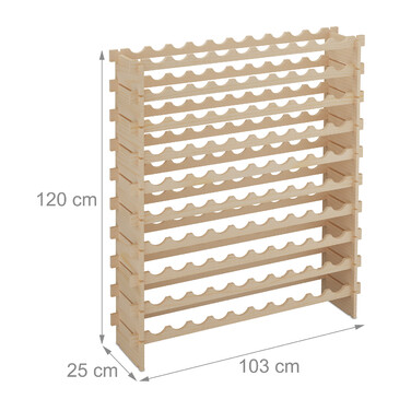 Relaxdays Expandable Wine Rack for Bottles