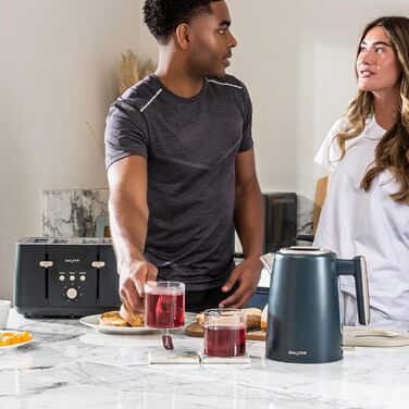 Електричний чайник Salter Marino 1.7L з функцією швидкого кип'ятіння, фільтром від накипу, поворотним основанням та захистом від сухого кип'ятіння