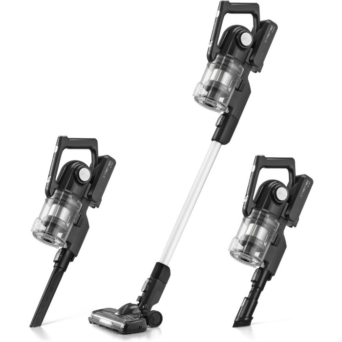 Акумуляторний пилосос Trotec VC 155 E – 2-в-1 ручний бездротовий пилосос – 25,2 В Li-Ion акумулятор, 150 Вт, без мішка, антрацит