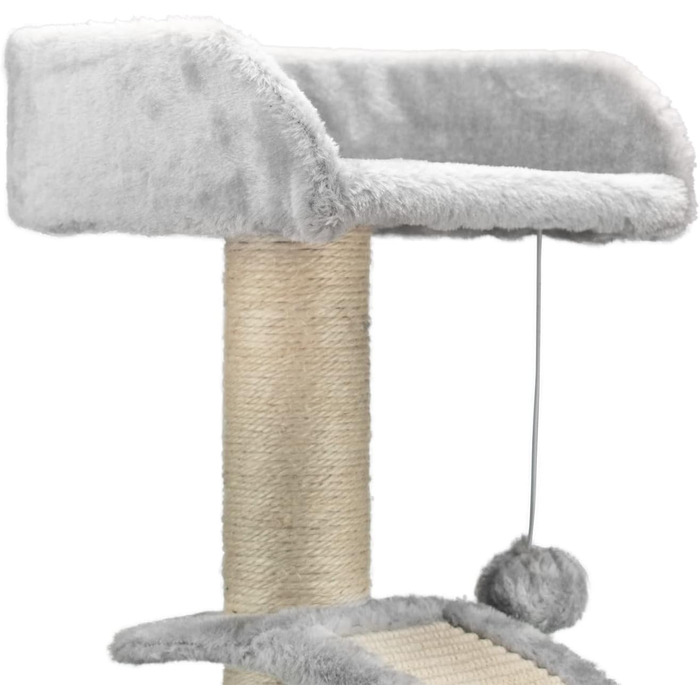 Драбина-кіготник для котів AQPET Panama, 58 см, сірий колір