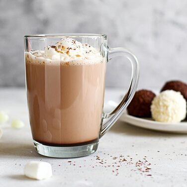 Набір склянок KROSNO 1992: 6 склянок для кави, чаю з ручкою, 300 мл, придатні для миття в посудомийній машині