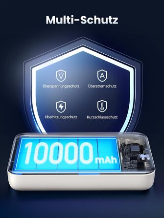 Повербанк UGREEN Zapix MagSafe 10000mAh 20W з підтримкою бездротової зарядки 7.5W та портом USB-C, бежевий