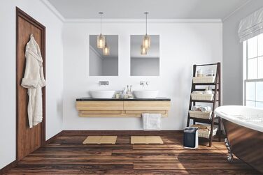 Електричний обігрівач Rowenta Instant Comfort Aqua SO6510F2: тихий, 1200-2400W, 2 режими, для ванної кімнати, сірий