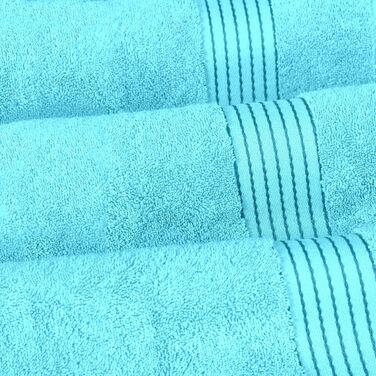 Набір рушників для ванної Elegant Comfort Premium Cotton, 6 предметів, 100% турецька бавовна, гігроскопічні та м'які, колір Aqua
