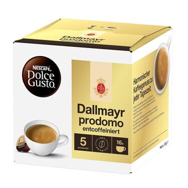Кавові капсули NESCAFÉ Dolce Gusto Dallmayr Prodomo без кофеїну, 48 капсул (3 упаковки по 16 шт), 128 г