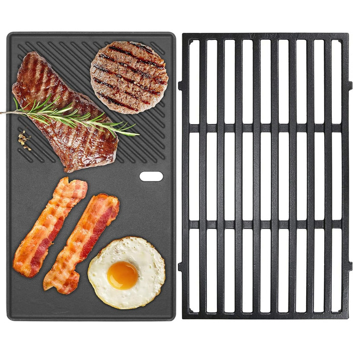 Чавунний Grillrost для Weber Spirit I & II 200 серії, Spirit E-210, E-220, S-210, S-220. Замінна частина, чавунний Grillrost, 44,5 см. Сумісний з Weber 7637