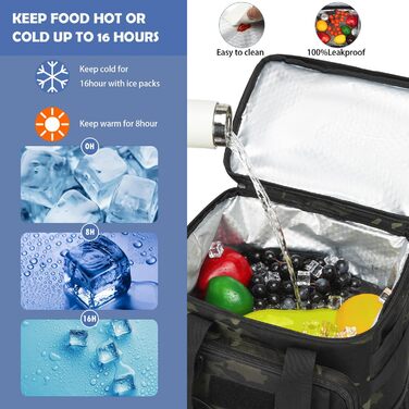 Терморюкзак для пікніка на 42 банки, чорний. Ізольований рюкзак для відпочинку, пляжу, кемпінгу, барбекю.