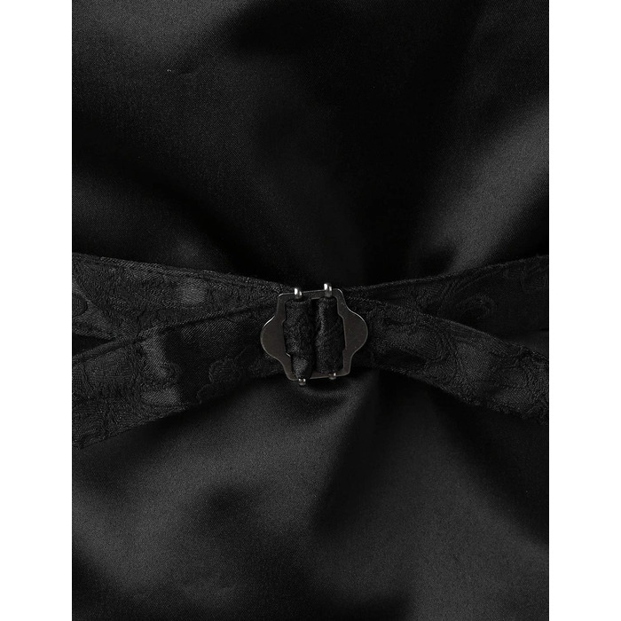 Чоловічий вікторіанський костюмний жилет VATPAVE у стилі стимпанк, готика, чорний