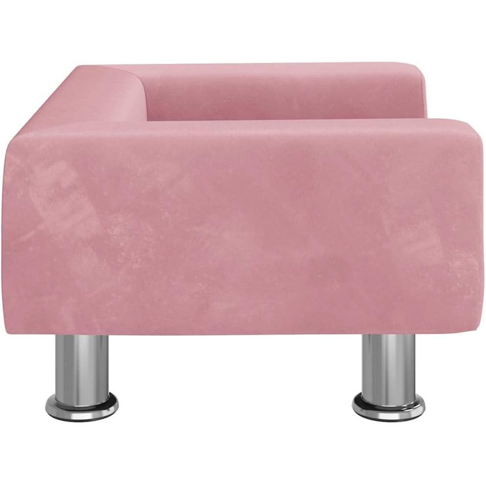 Крісло-ліжко для собак, м'яке ліжко для тварин, диванчик для маленьких собак та котів, рожевий, 50 x 40 x 26.5 см