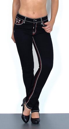 Жіночі джинси ESRA Straight Leg J755/J753, великі розміри, товсті шви