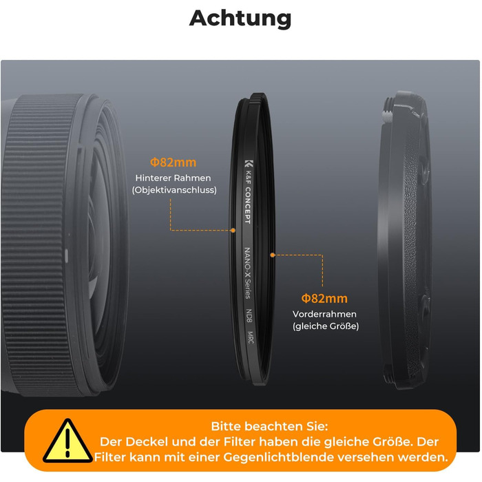 ND-фільтр K&F Concept Nano-X ND8 (3 Stop) 77mm для фотокамер
