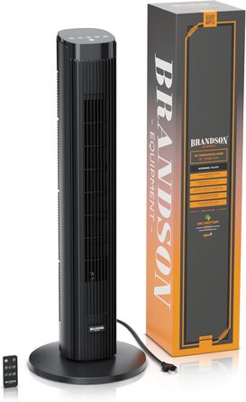 Вентилятор підлоговий Brandson ECO Design DC Motor, 12 швидкостей, пульт, тихий, коливання