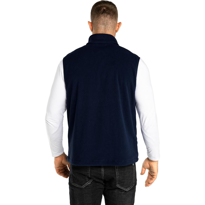 Чоловіча флісова жилетка 33,000ft з капюшоном та кишенями, темно-синій (M)