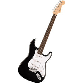 Струмогітара Squier Debut Stratocaster з палісандровим гриф, біле пікгард, чорний колір SSS