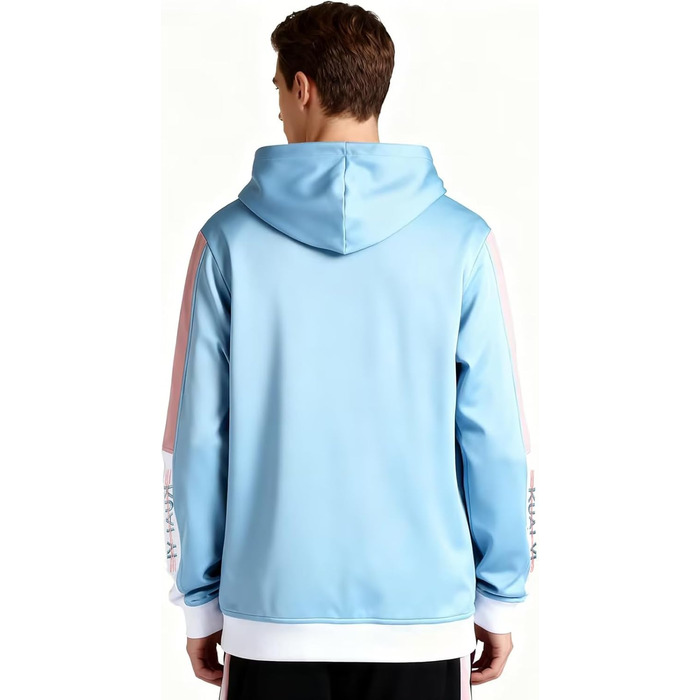 Чоловічий світшот з капюшоном Kenaijing, бавовна, блакитний, розмір L