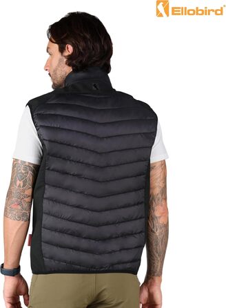 Легка баффер-застібка Ellobird для чоловіків: робота, походи, відпочинок, зима, бавовна, чорний колір, розмір M