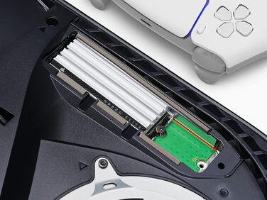 SSD Corsair MP600 Elite 1TB M.2 PCIe Gen4 x4 NVMe з кулером - для PS5 - Швидкість до 7000 МБ/с - Білий