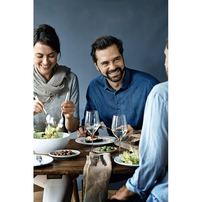 Набір келихів для вина WMF Easy Plus Бордовий, 6 штук, 700 мл, кришталеве скло, придатні для миття в посудомийній машині, прозорі