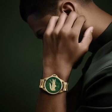 Годинник Lacoste Le Croc чоловічий кварцовий з браслетом з нержавіючої сталі (золотистий)