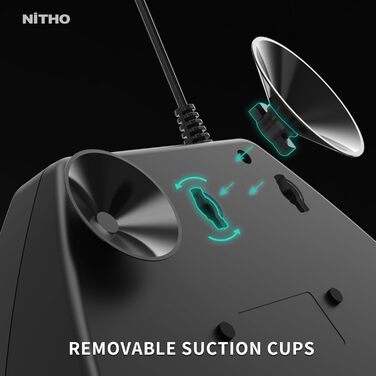 NITHO Ігрове кермо з педалями та перемикачем передач, 270 градусів для PS4, PC, Xbox One, Xbox Series X|S та Switch, Zero Dead Zone Racing Wheel (Drive Pro ONE PC)