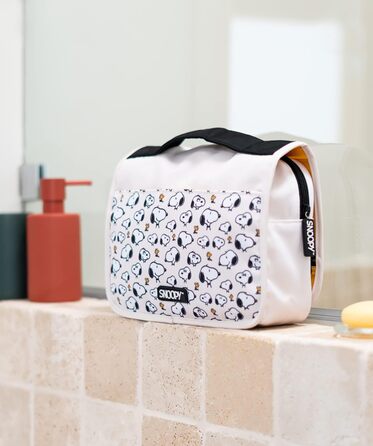 Косметичка Snoopy - жіноча/чоловіча водонепроникна дорожня сумочка для туалетних аксесуарів, бежева